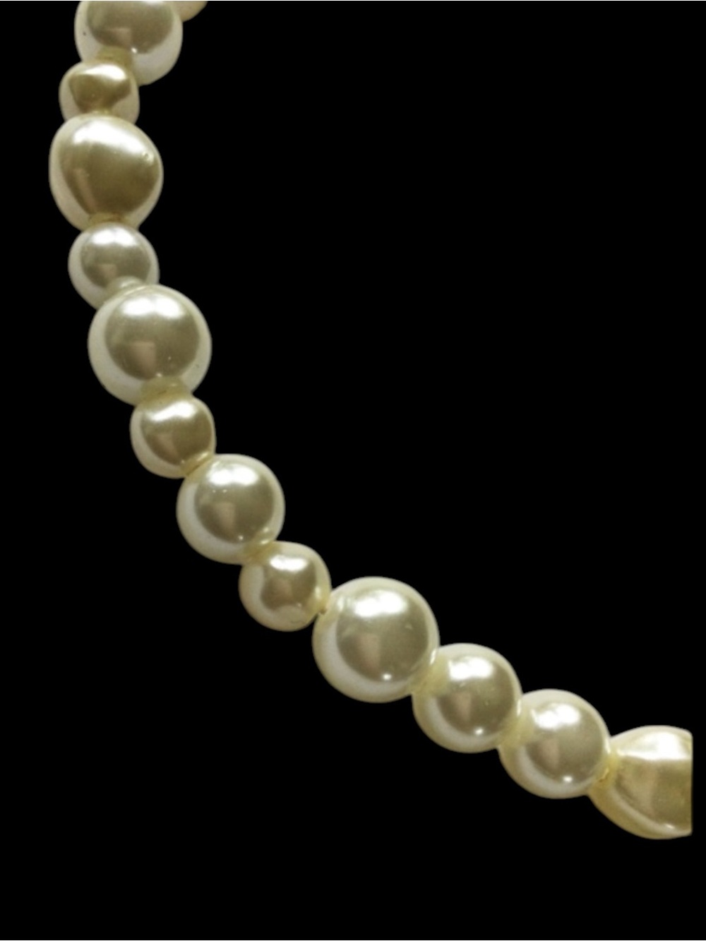 Vintage AVON SAC Silver-Tone Faux Baroque Pearl Necklace - Picture 13 of 15